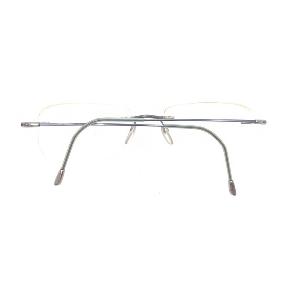 Silhouette 7553 40 6054 Titanium Blue Rimless Eyeglasses Frames 52-19 140 - Picture 11 of 12